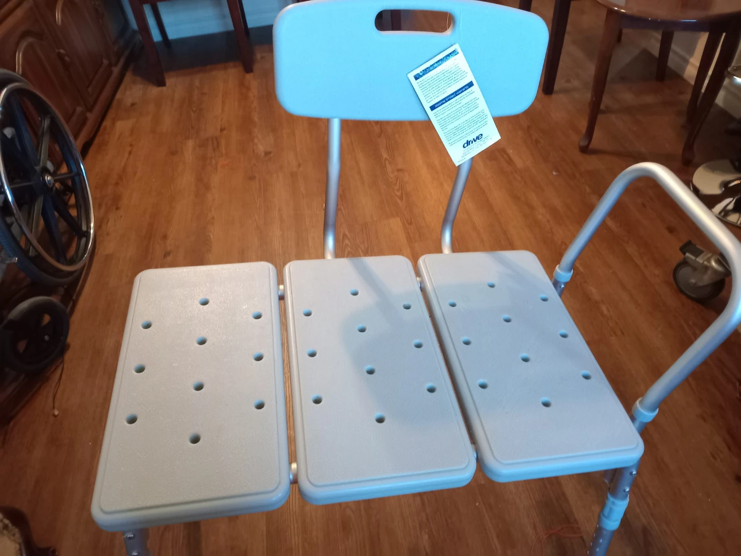 Drive Medical Bath Bench with Back and Arms - photo 3