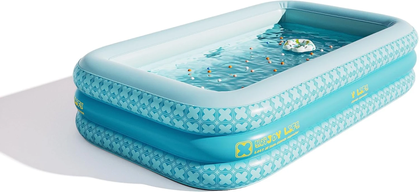 Inflatable Family Swimming Pool - Blue - photo 4