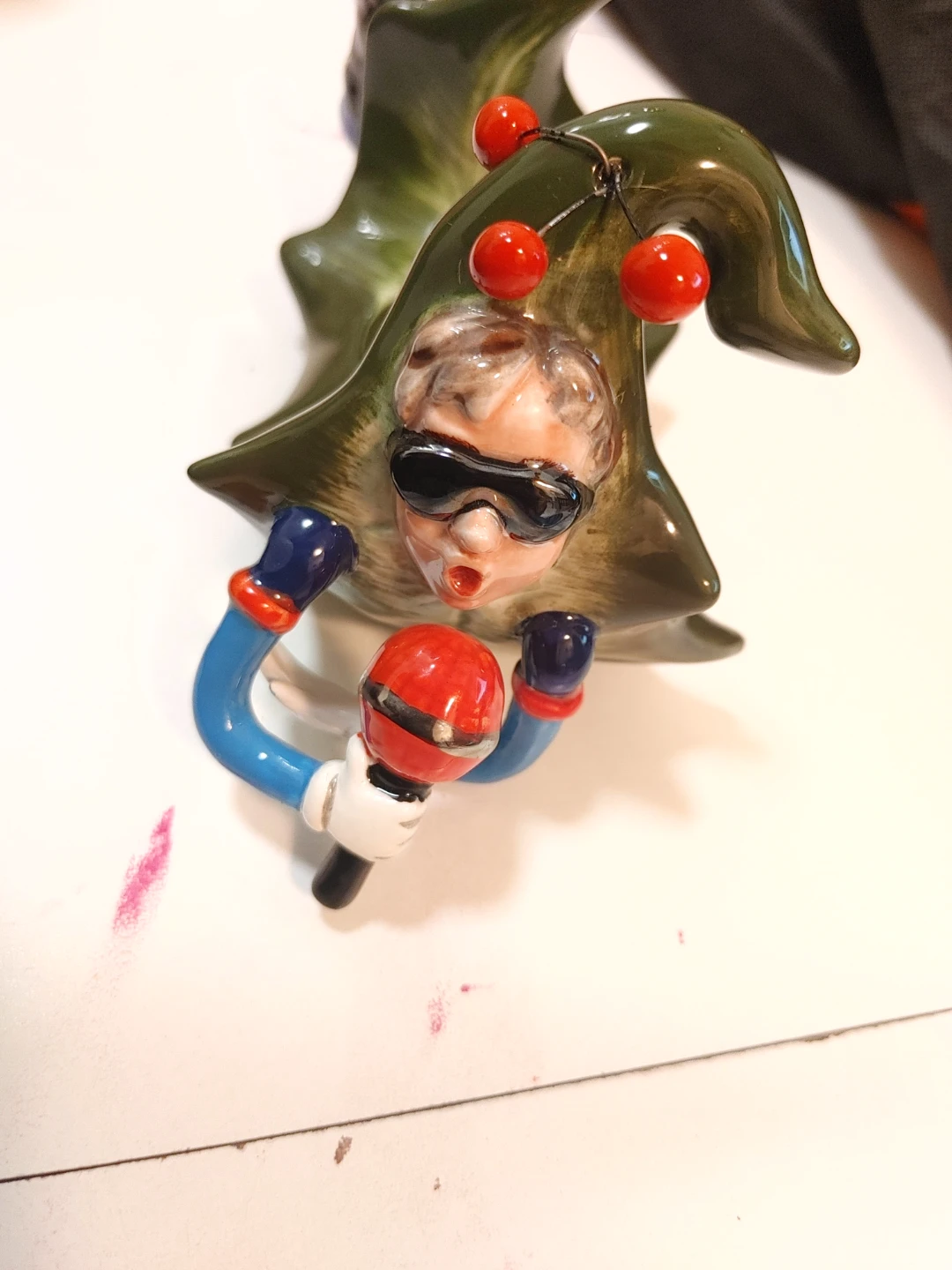 Ceramic Candle Holder Figurine