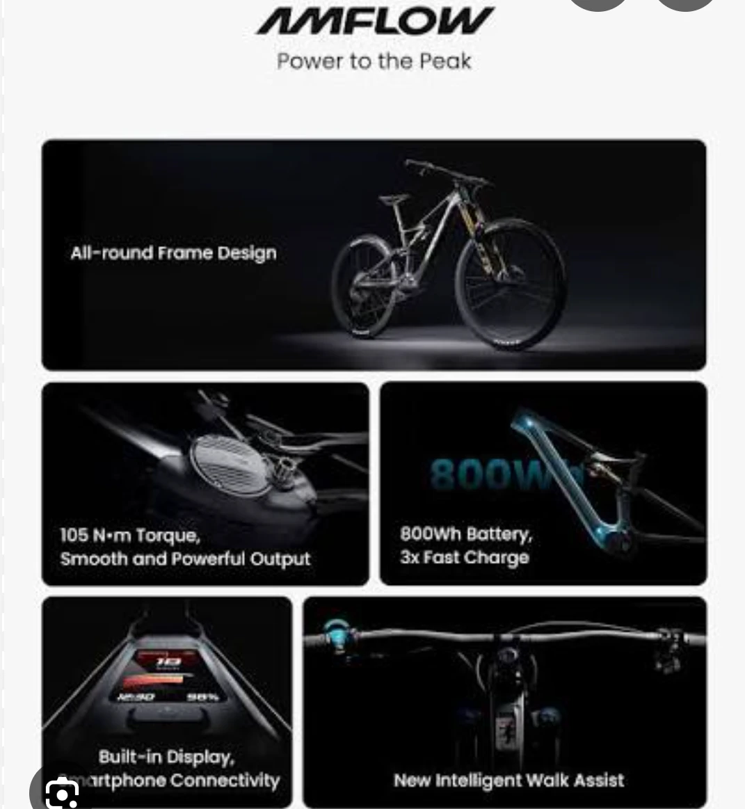 AMFLOW Electric Mountain Bike - photo 3