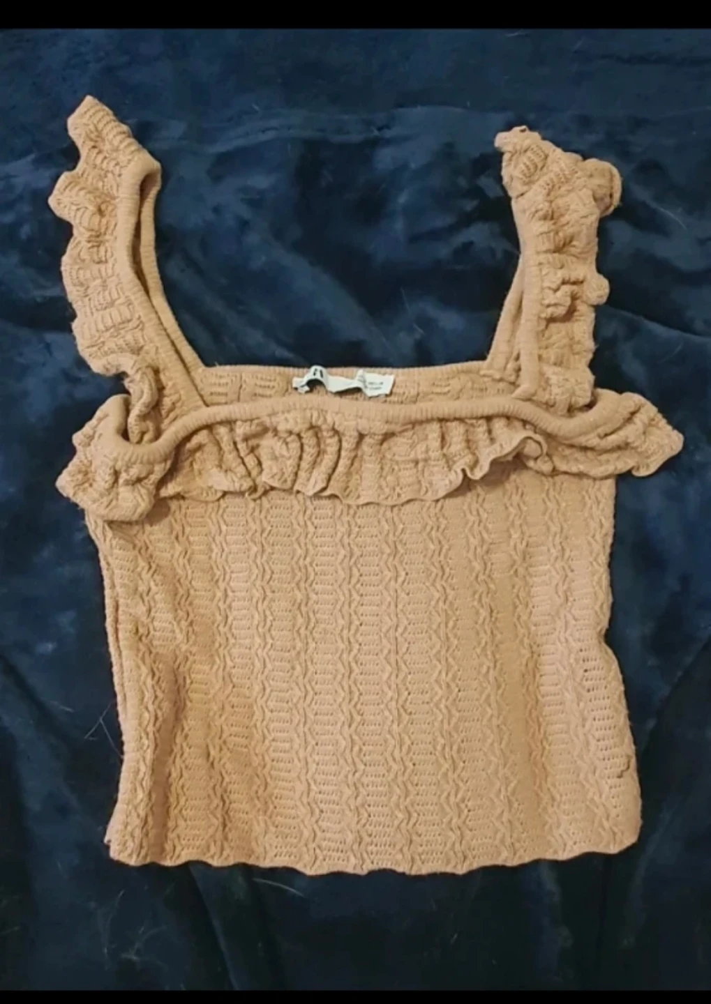 ZARA crochet-knit crop top