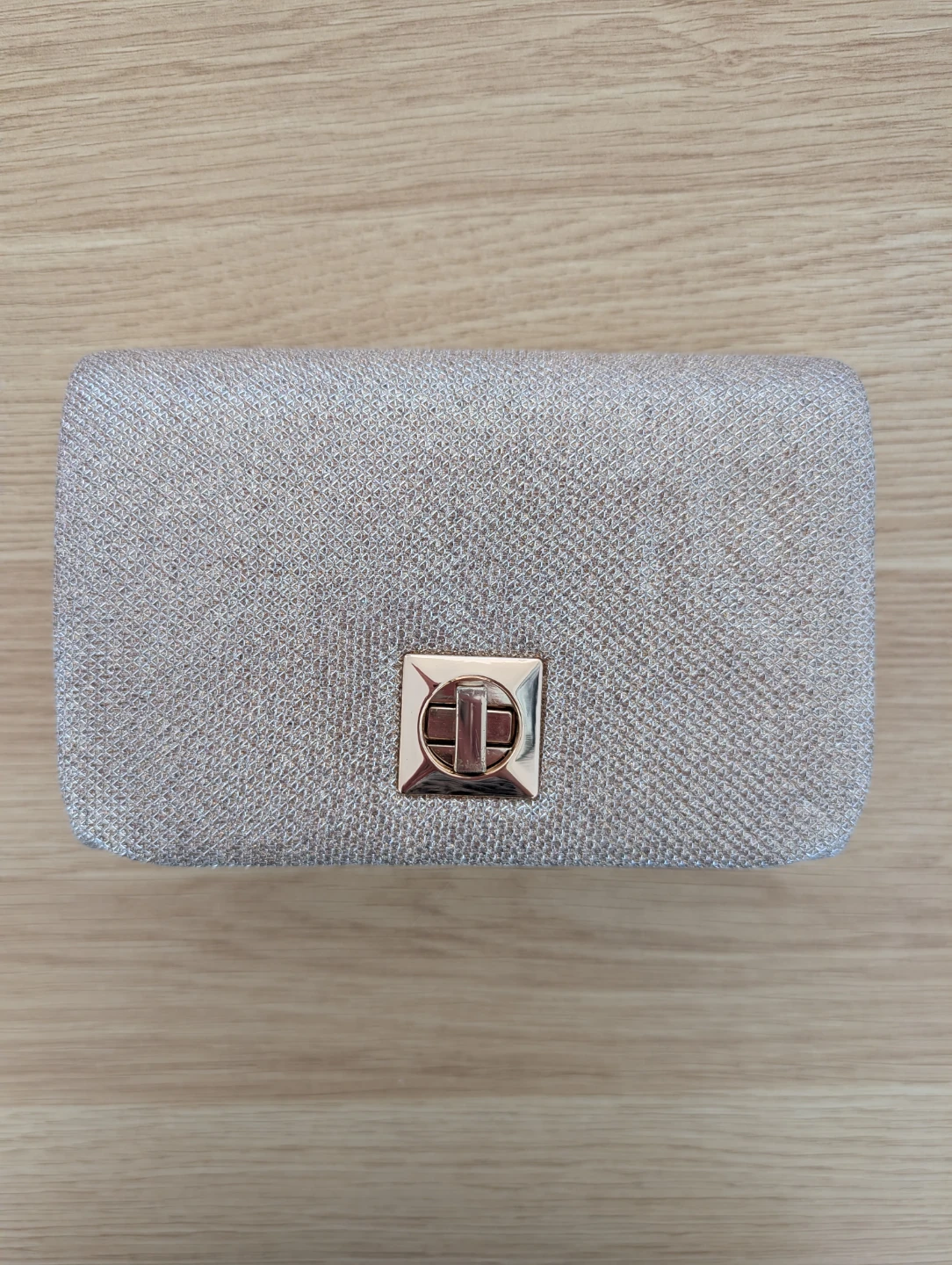 Gold Glitter Evening Clutch/Crossbody Bag - photo 3