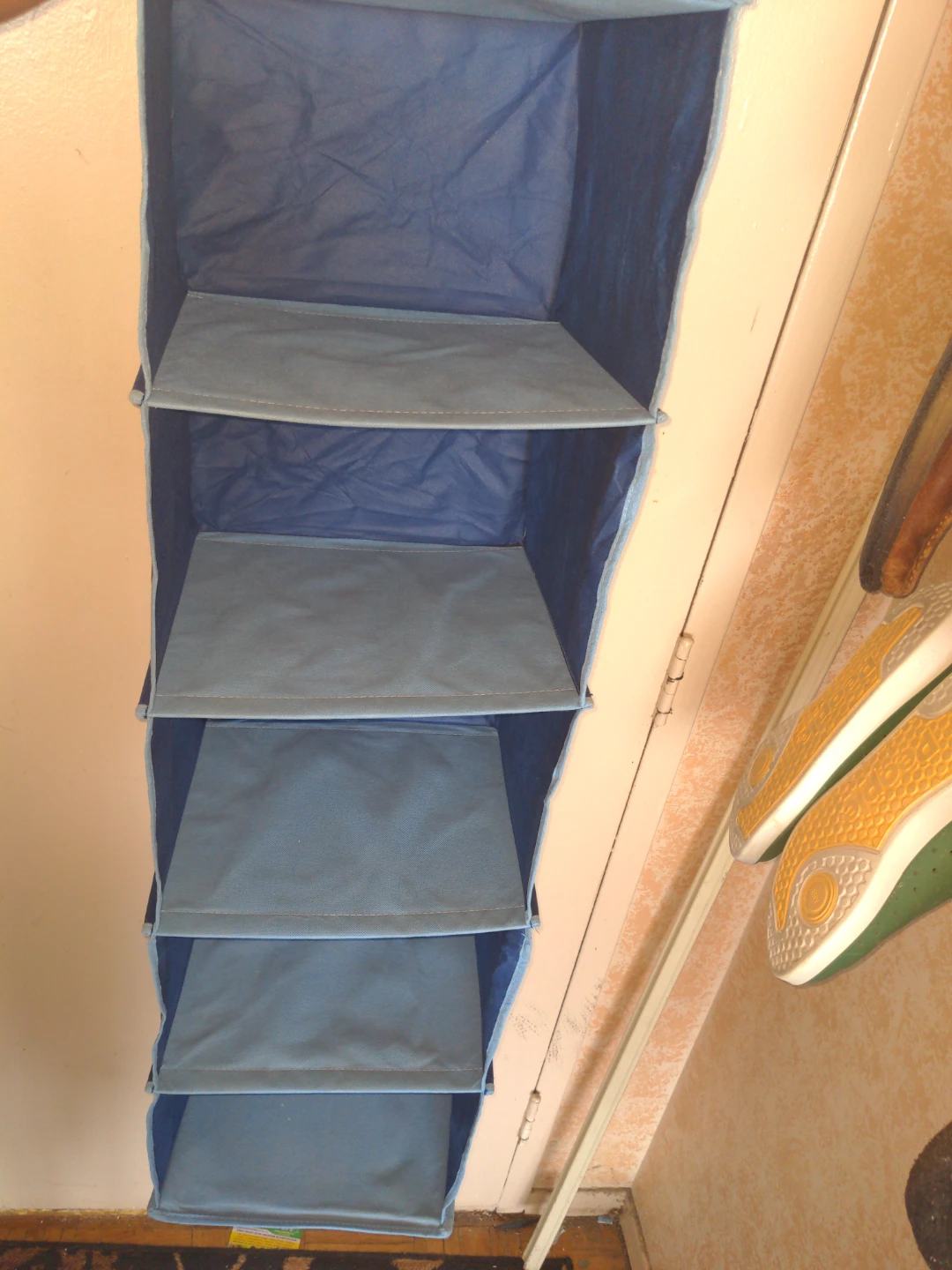 Blue Hanging Closet Organizer