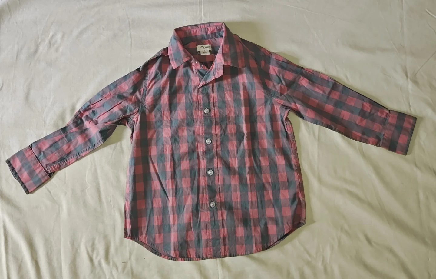 Boys Plaid Button-Up Shirts - Lot of 3 - photo 2