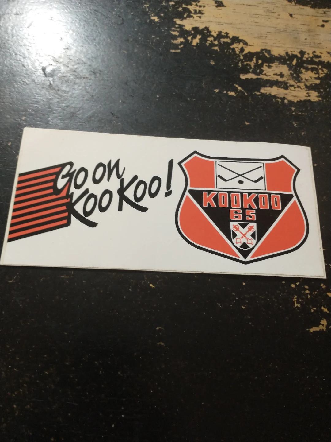 1994 Kookoo 65 Finnish pro hockey sticker - photo 2