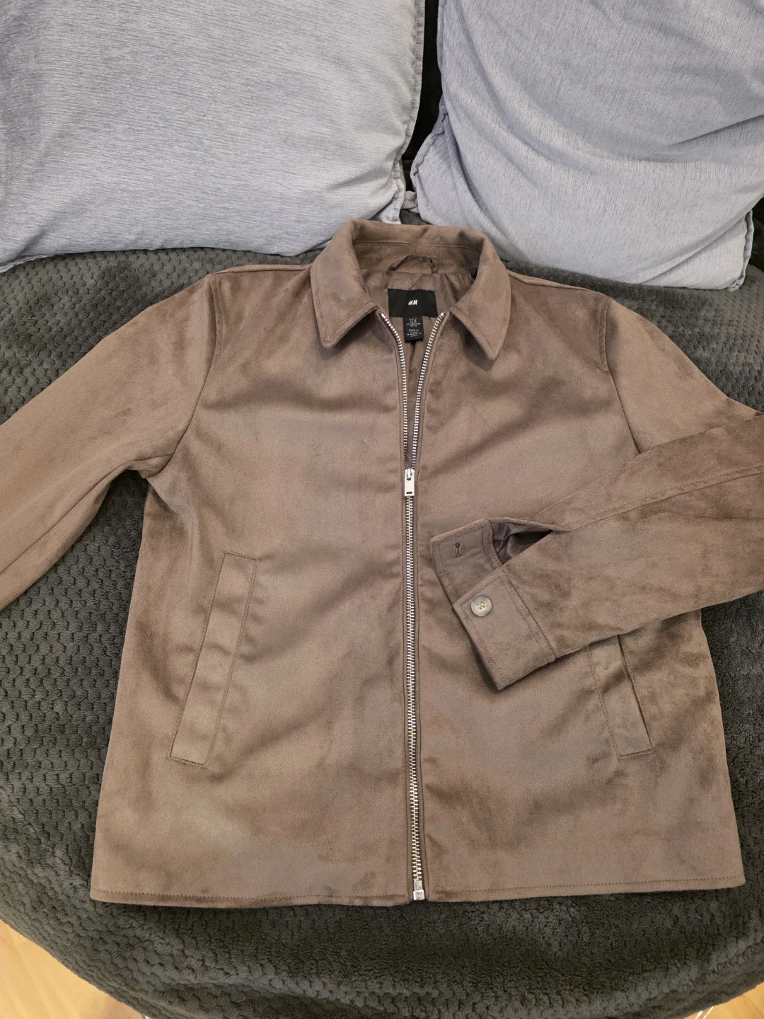 H&M Brown Suede-Look Jacket Medium - photo 2