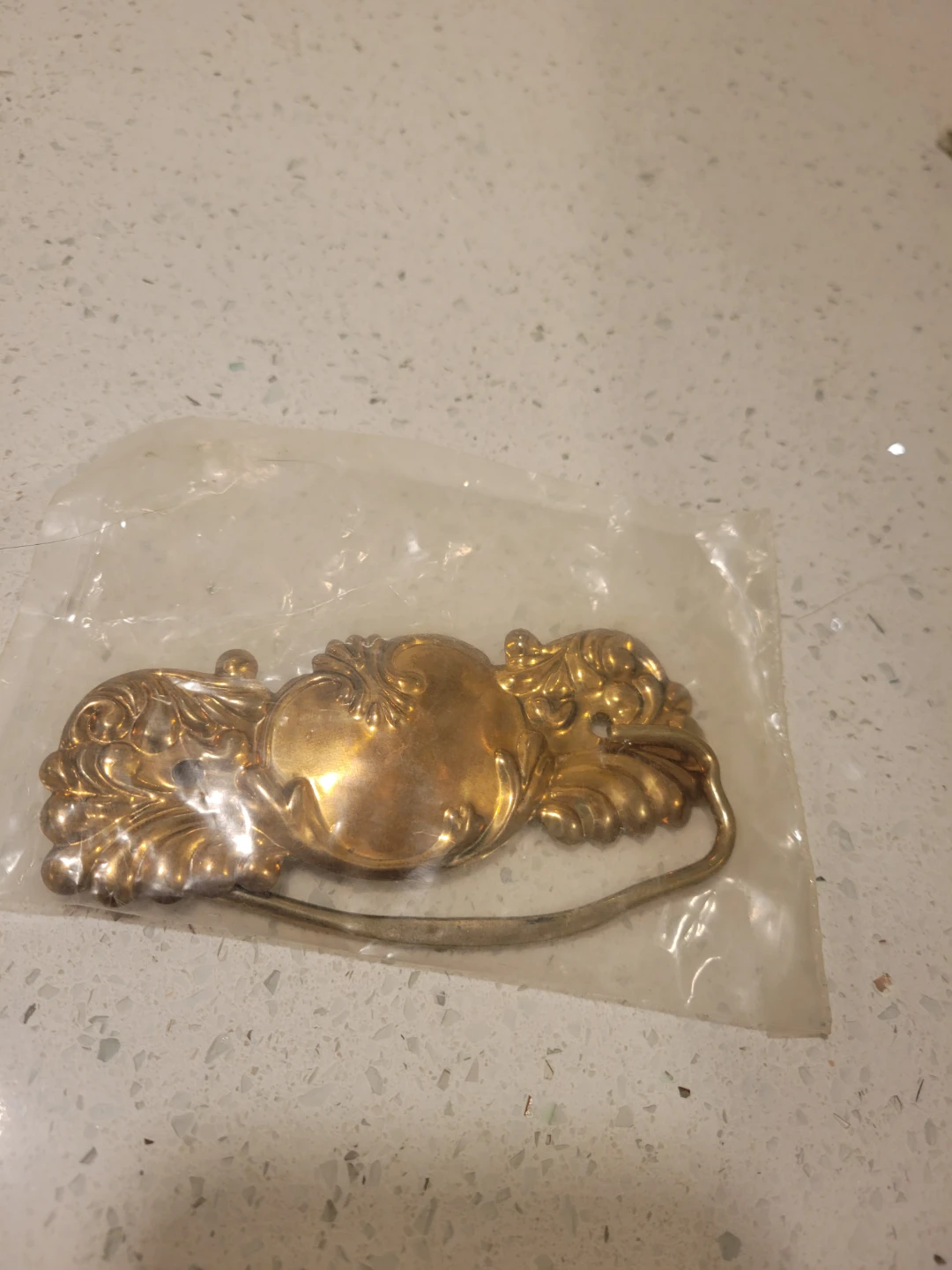 New. Set of 4 Vintage Brass Drawer Pulls/Handles - photo 2