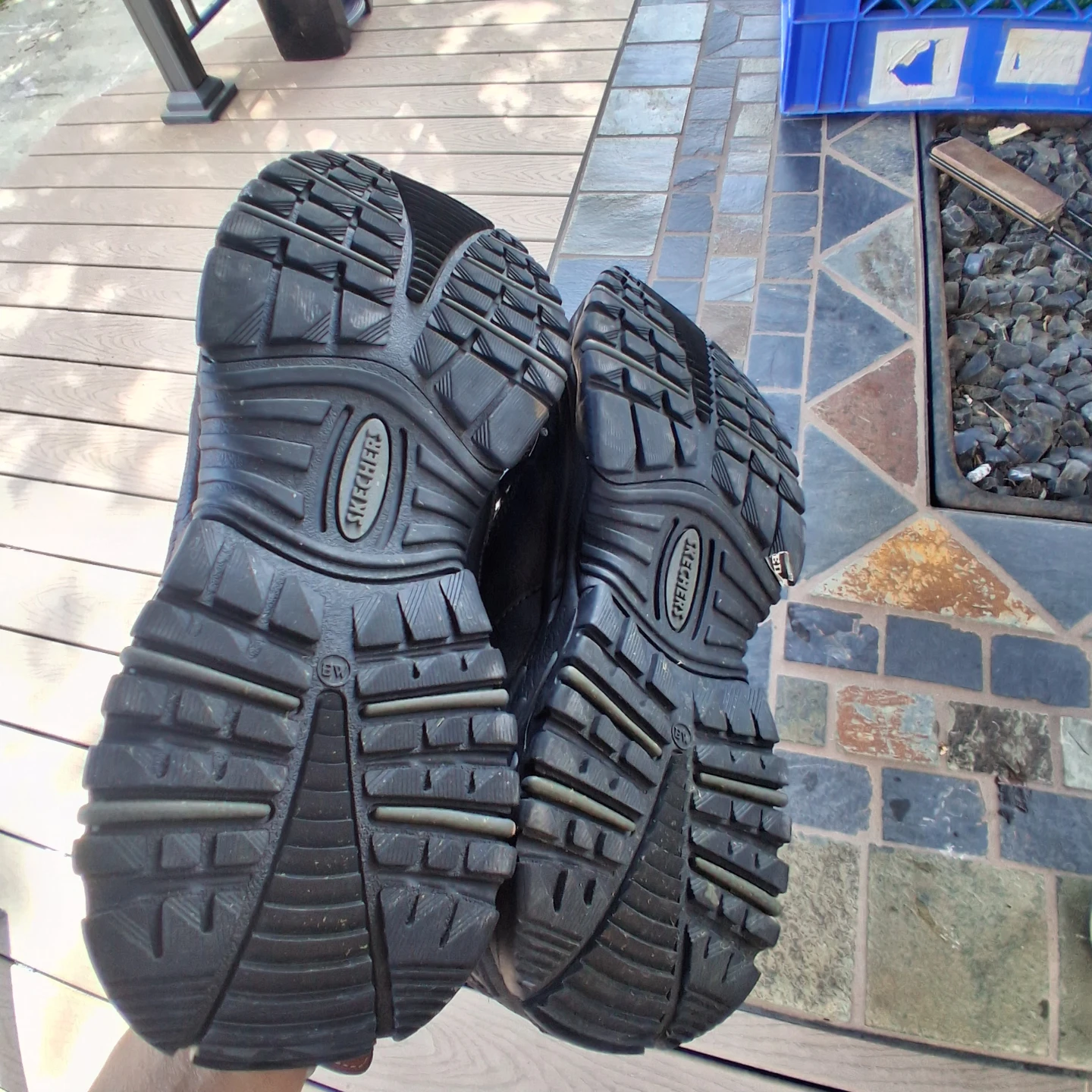 Skechers Sport Men's Black Leather Walking Shoes - photo 3