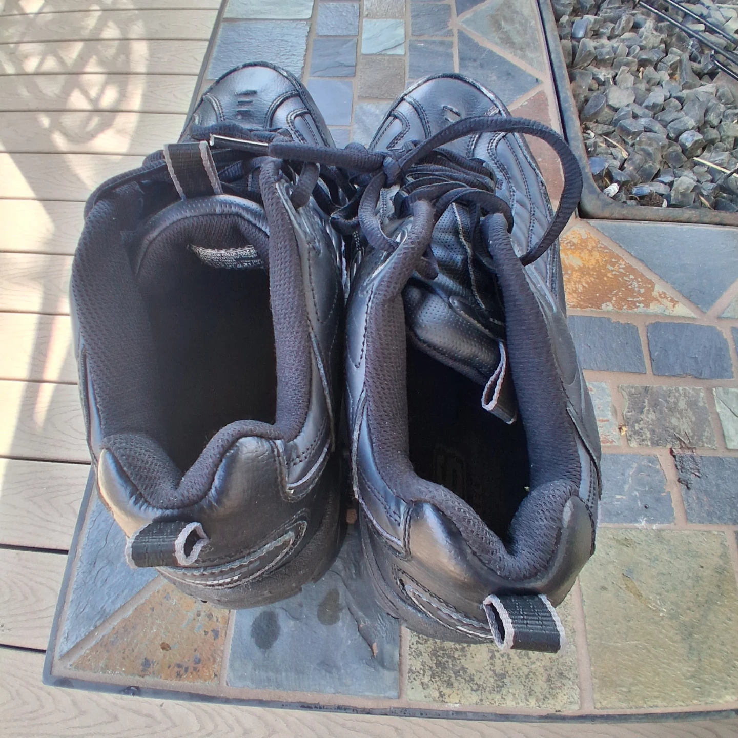 Skechers Sport Men's Black Leather Walking Shoes - photo 5