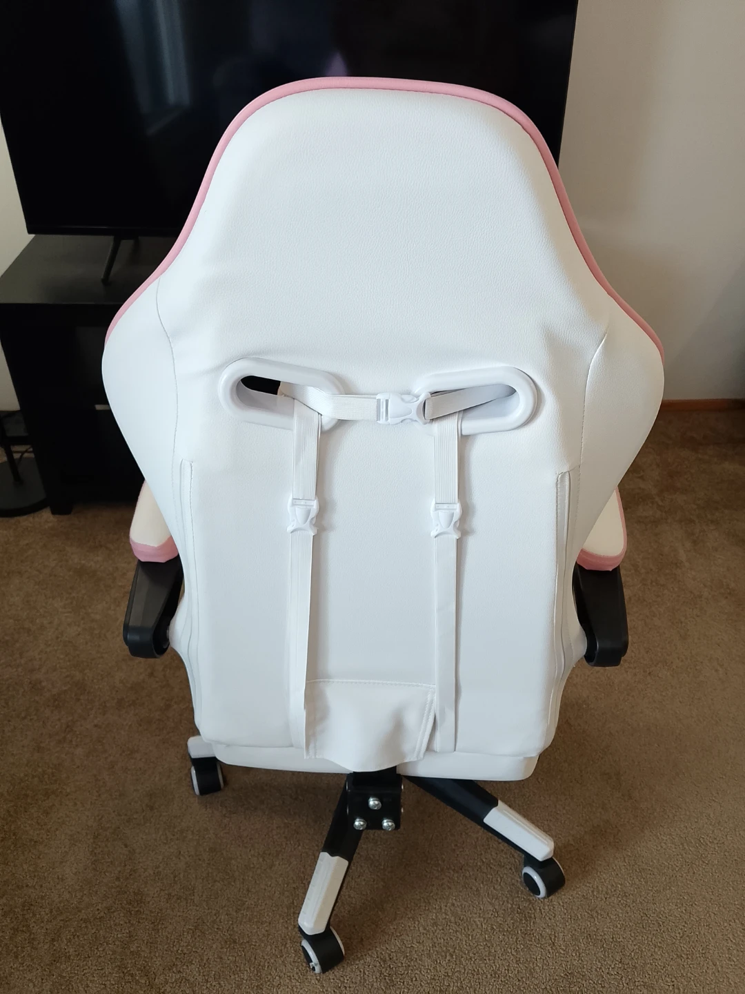 JKDOOK Gaming Chair - Pink and White - photo 2