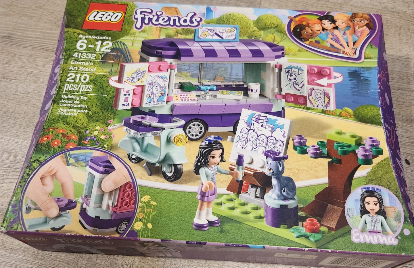 LEGO Friends Emma's Art Stand 41332 Building Toy - photo 2