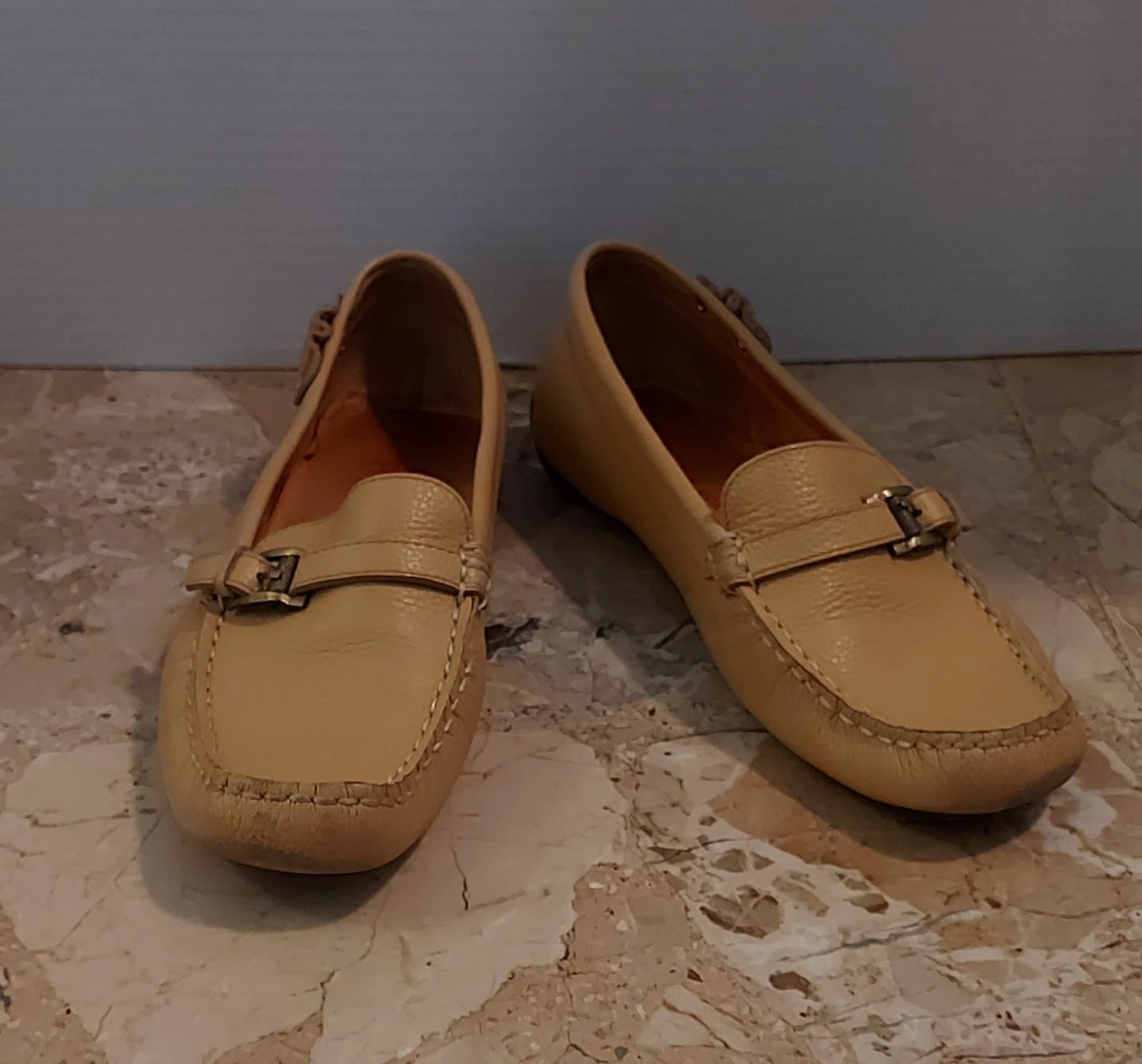 Women's Tan Leather Loafers size 37