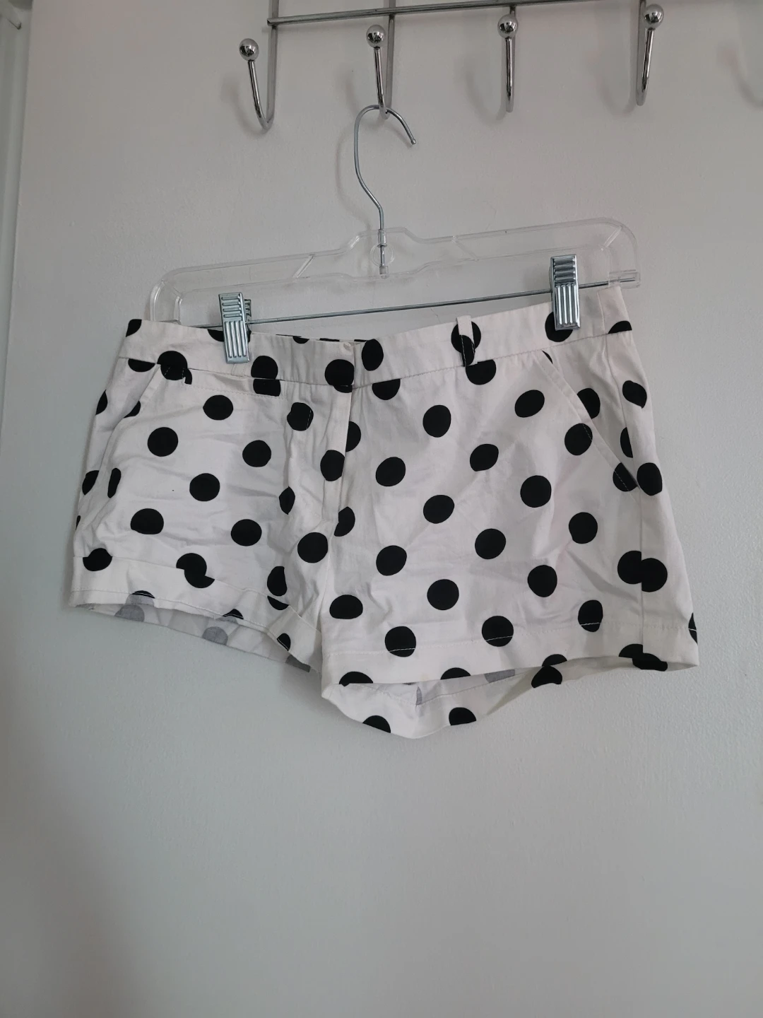 White Polka Dot Shorts