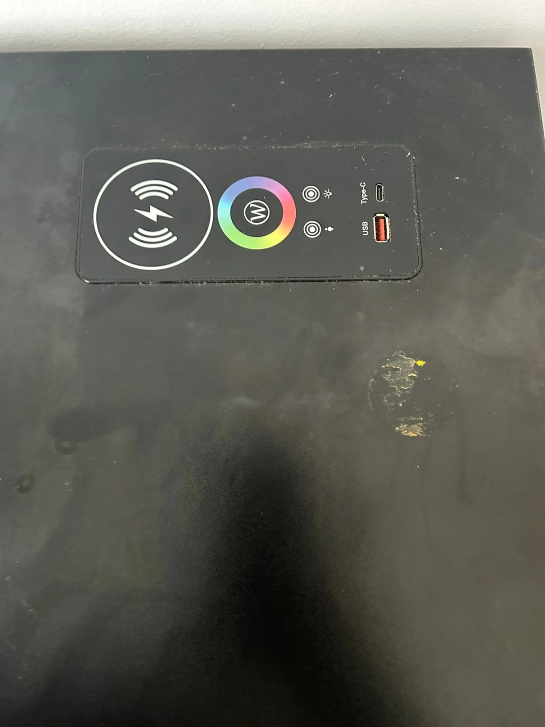 Black Bar Cabinet with Built-in Charging - photo 3