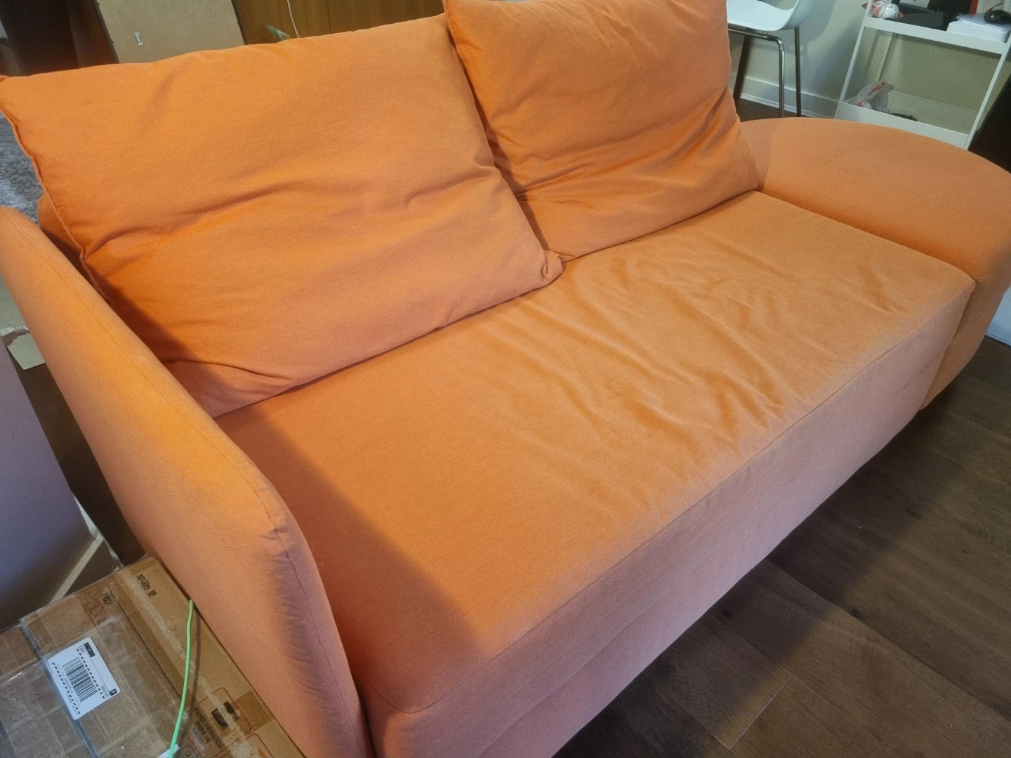 IKEA LINDÅKRA Sofa-bed, Knisa bright orange