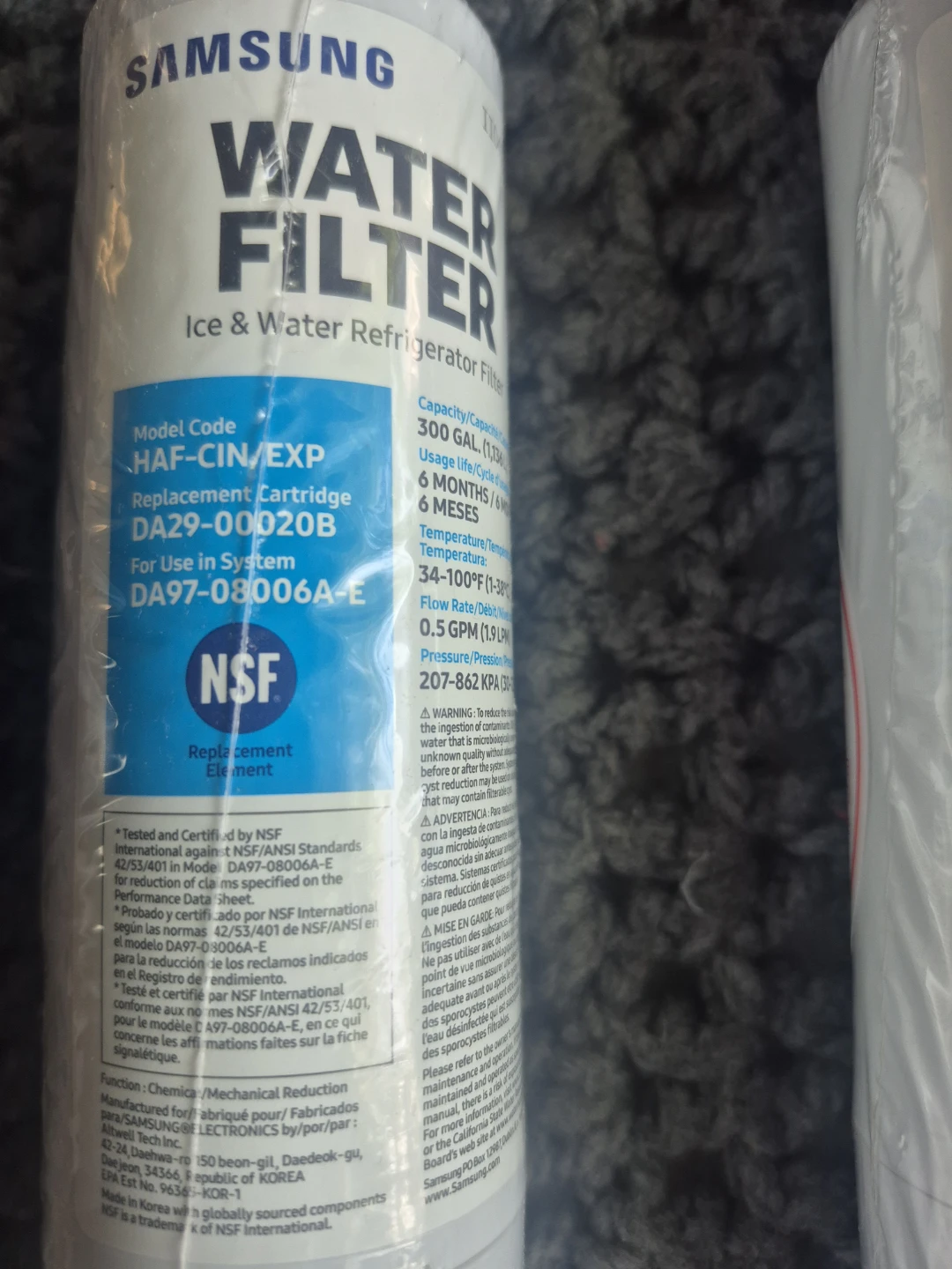 NEW - Samsung Water Filter - photo 2