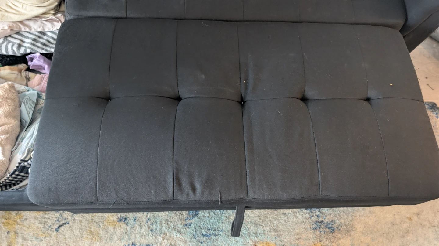 Black Sofa with Storage