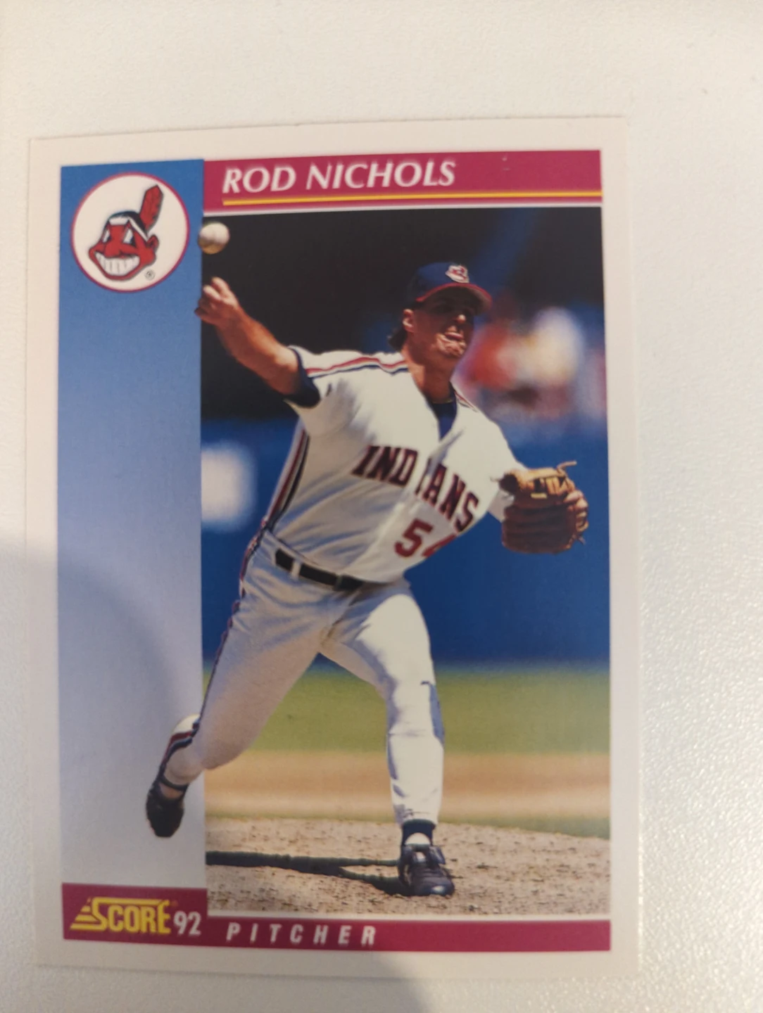 1992 Score Rod Nichols Pitcher Baseball Card ⚽