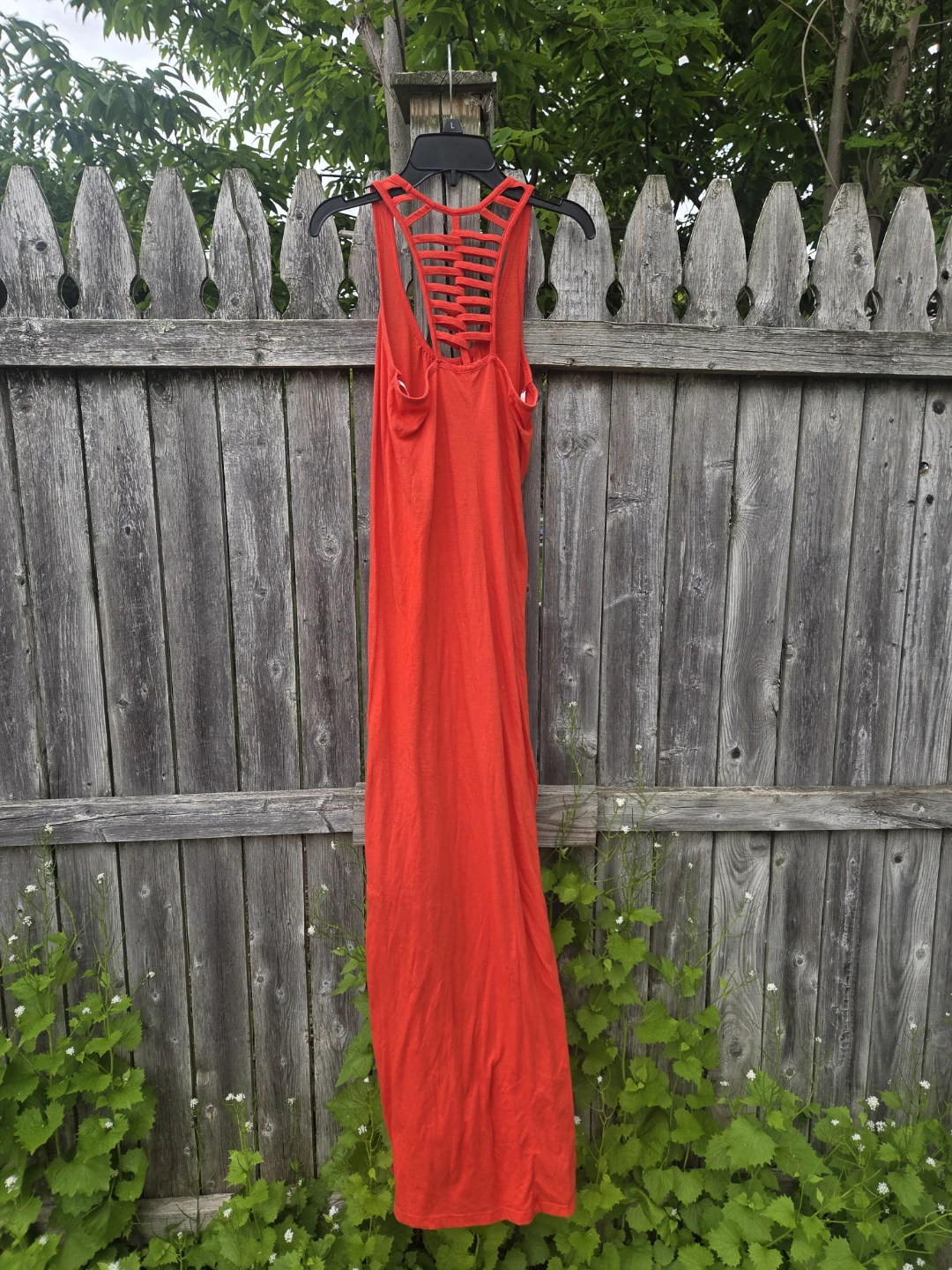 Red Strappy Back Maxi Dress - photo 2