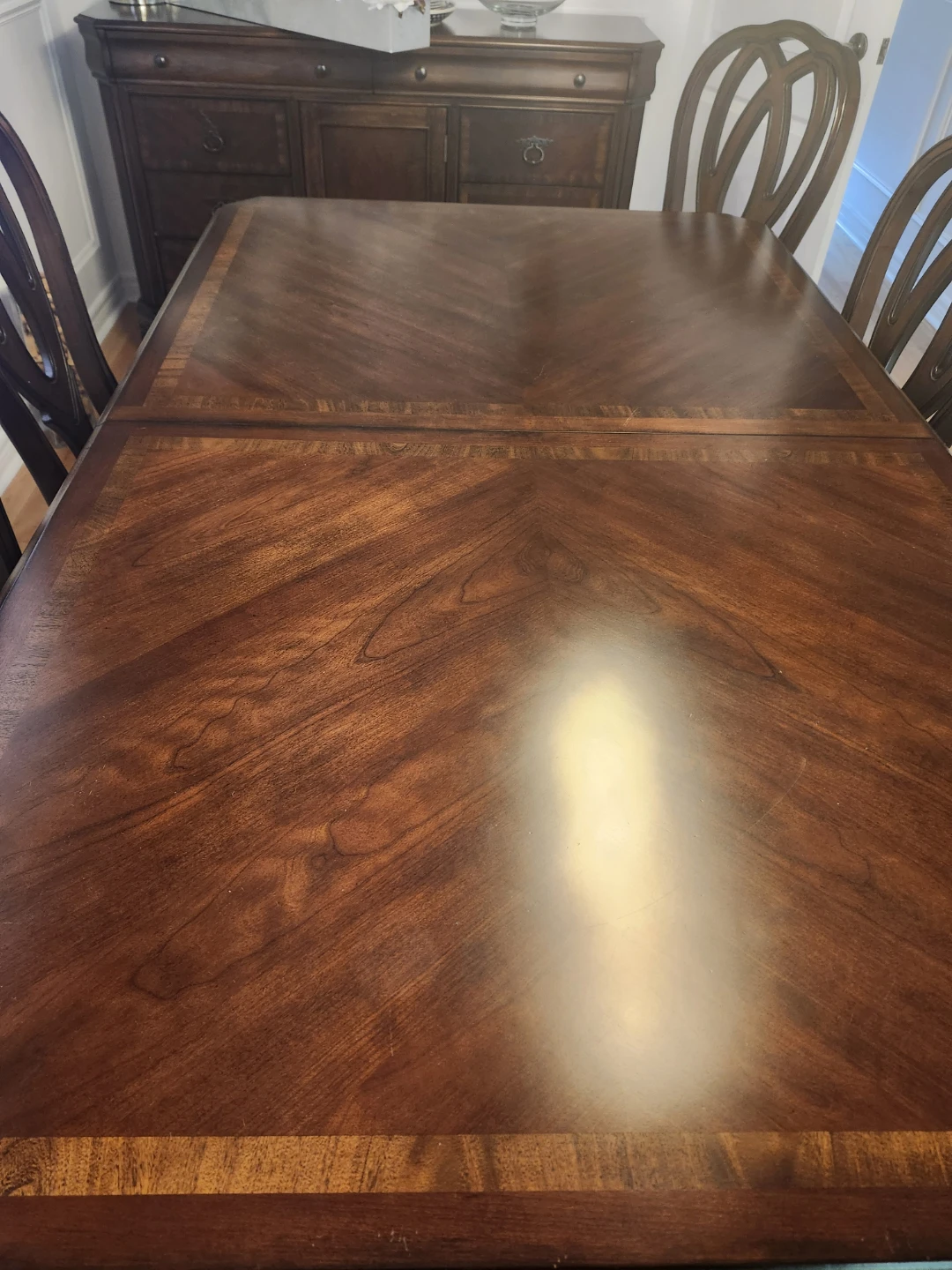 Wooden Dining Table Set with 8 Chairs and Buffet - photo 3