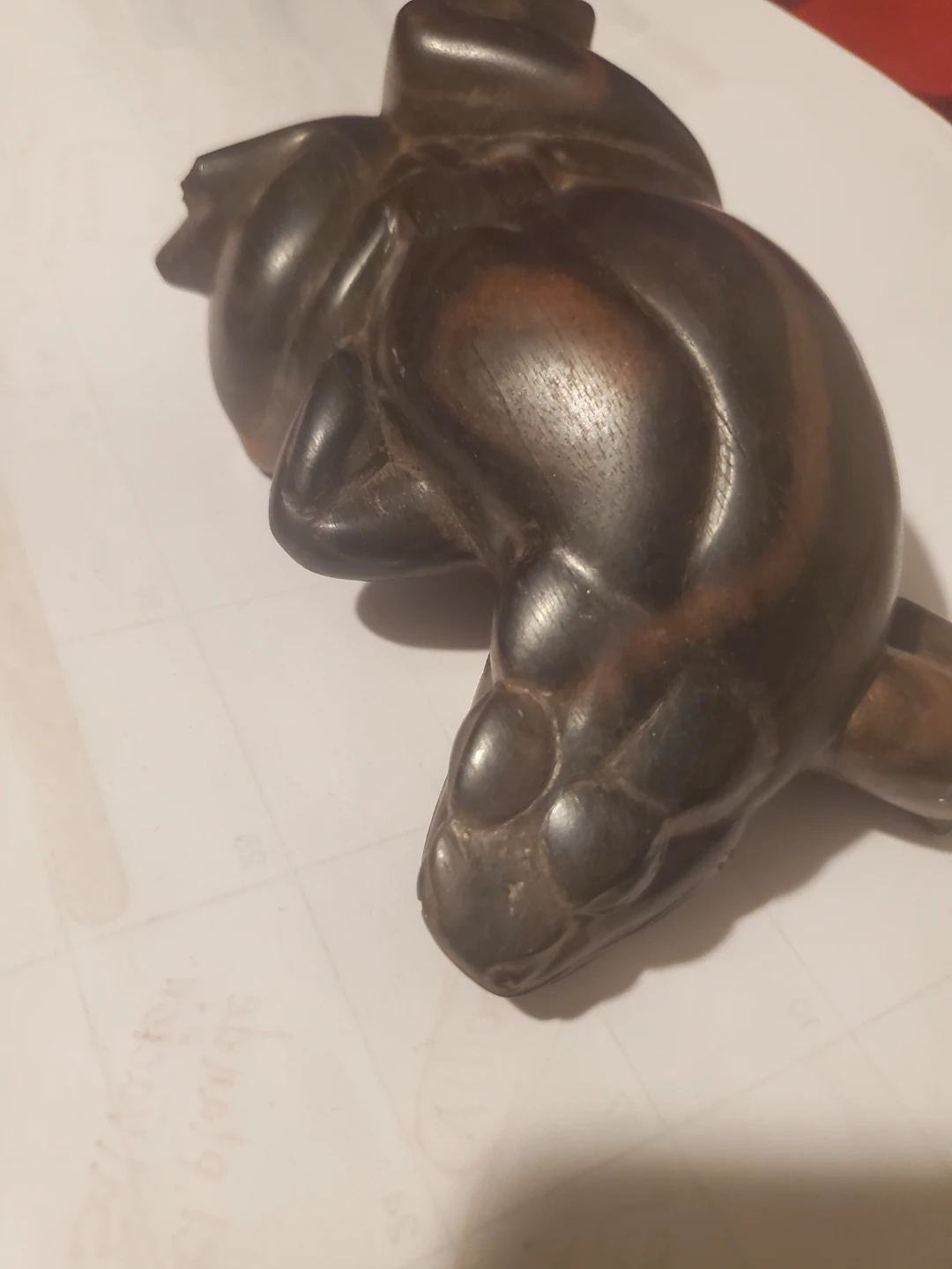 Wooden Frog Figurine