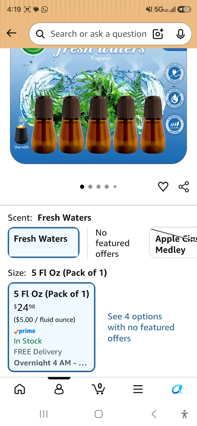 Air Wick Essential Mist Refills/ Fresh Waters Scent - photo 2