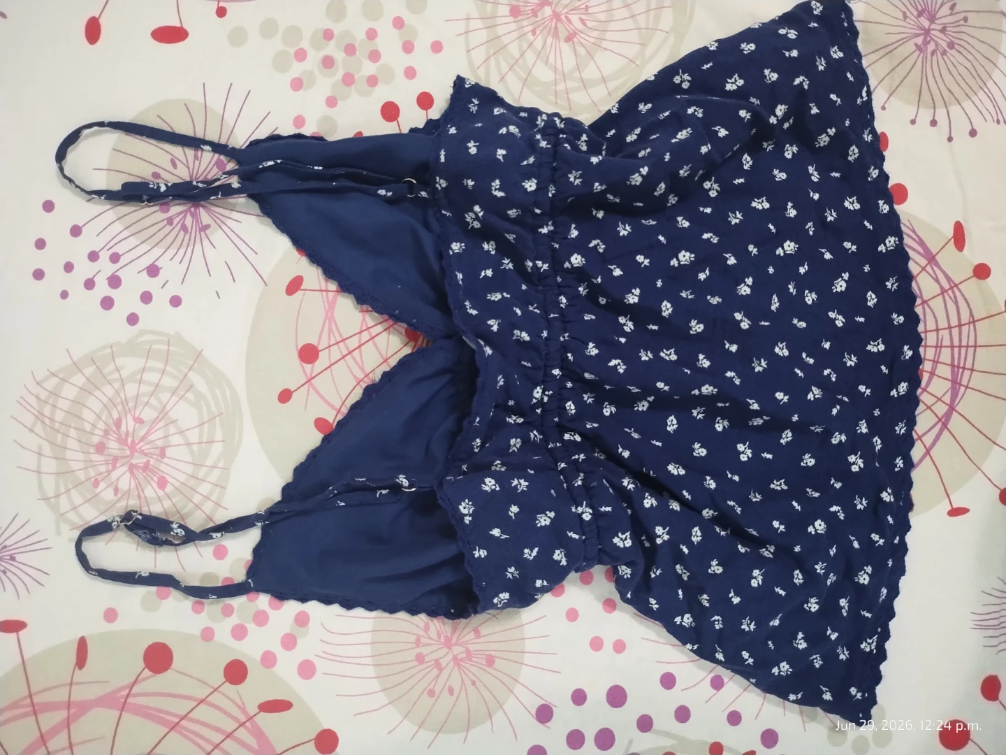 Blue floral cami top - Size S - photo 2