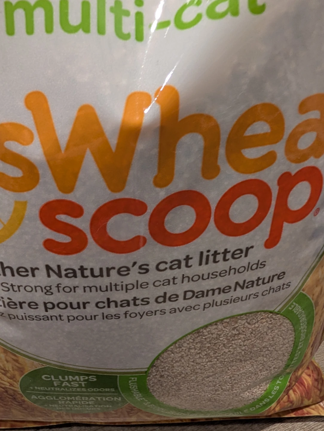 sWheat Scoop Multi-Cat Wheat Clumping Litter - 15 LB