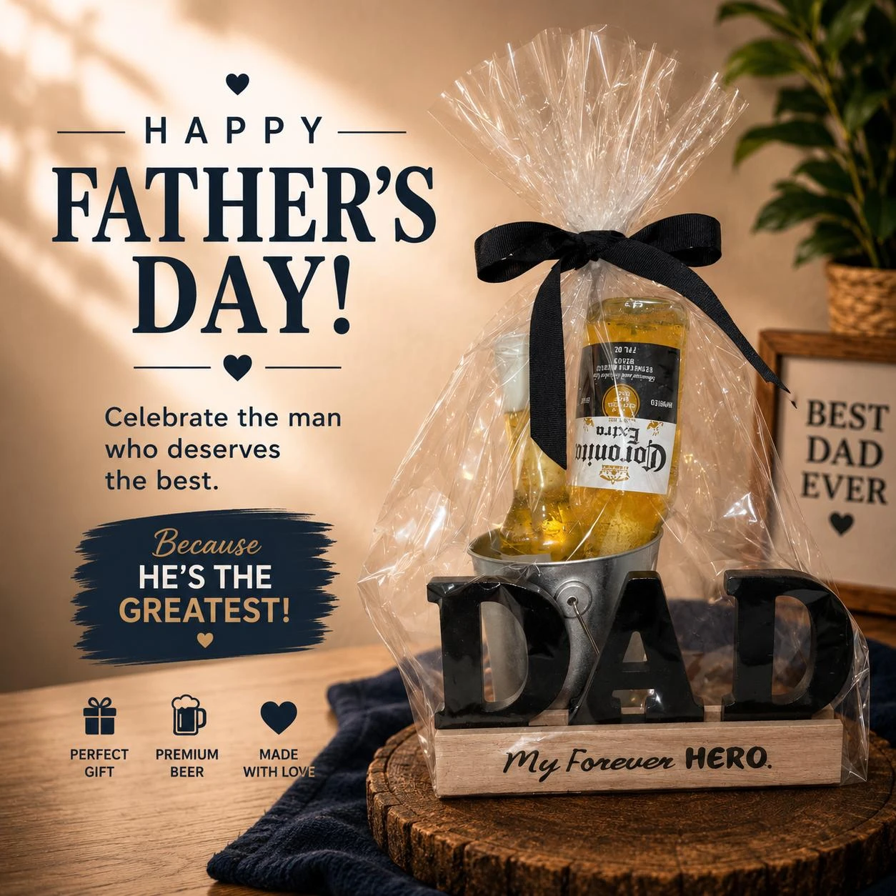 Corona Beer decorative candle Father's Day Gift Set