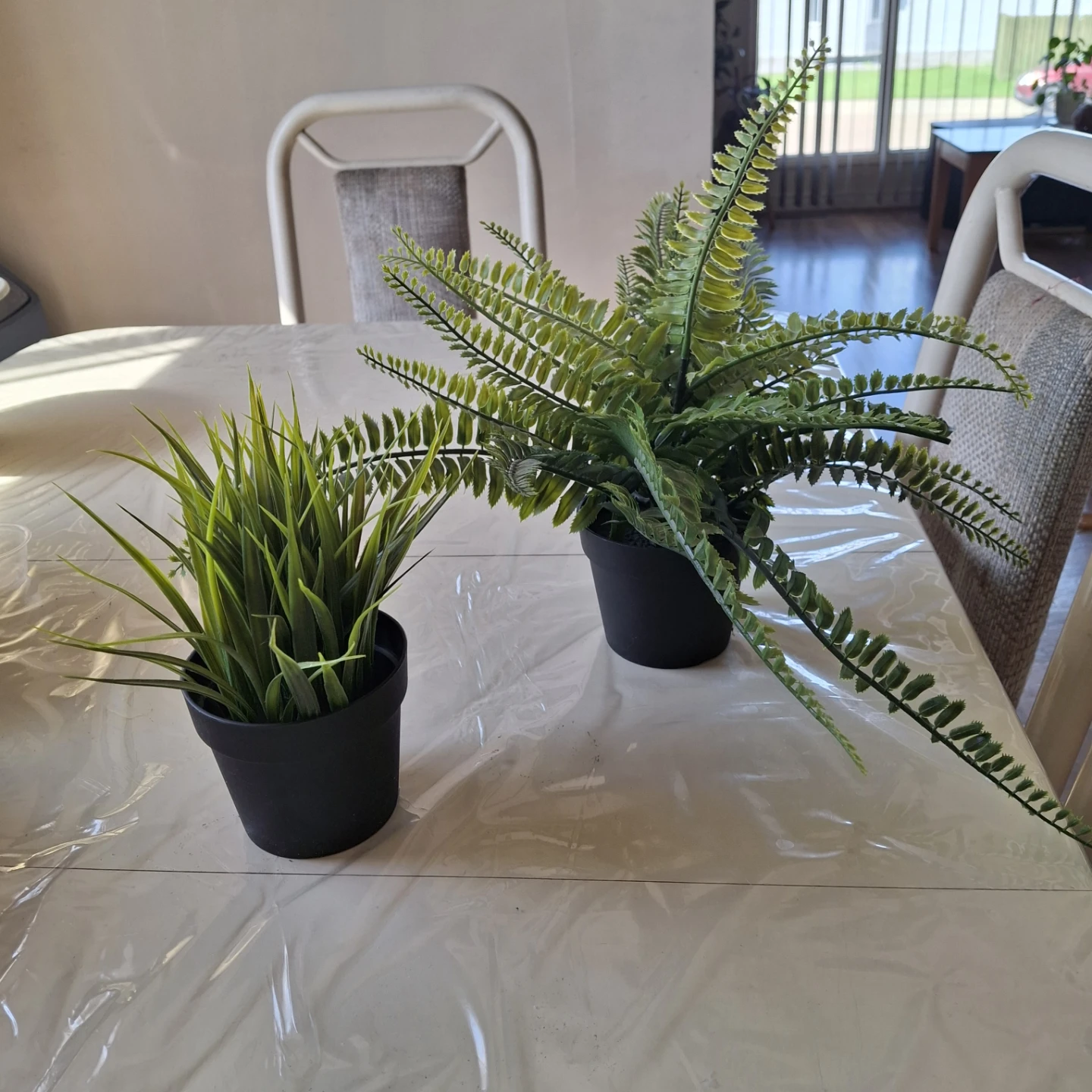 Two Artificial Potted Plants ikea