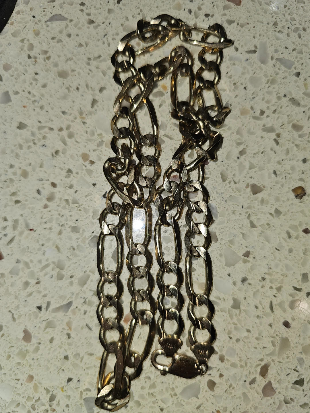 Gold Figaro Chain Necklace - photo 5