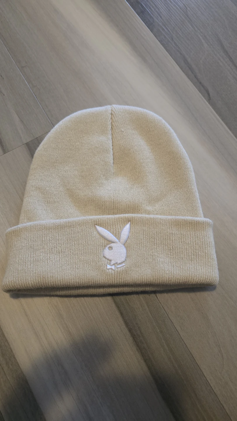 Playboy Beanie Hat - Tan