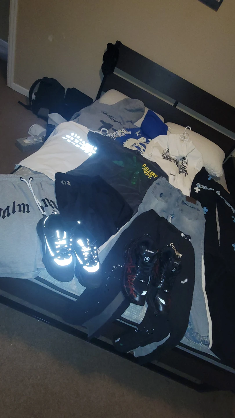 Assorted Men's Clothing and Sneakers