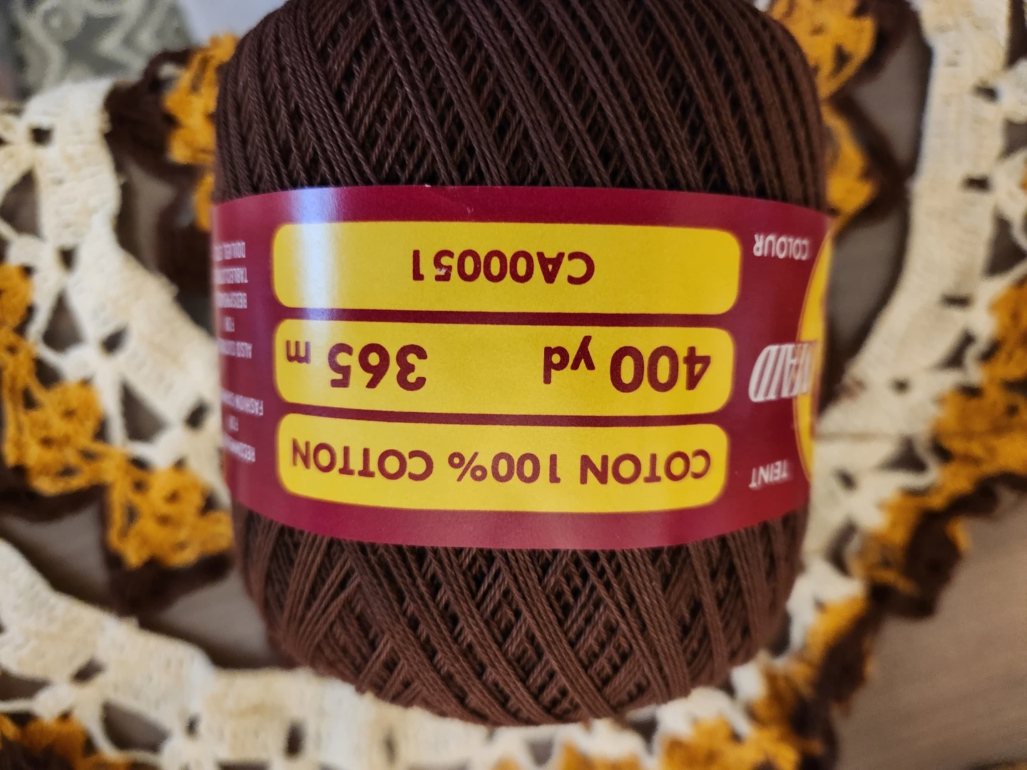 Handmade Crochet Doily and Yarn - photo 3