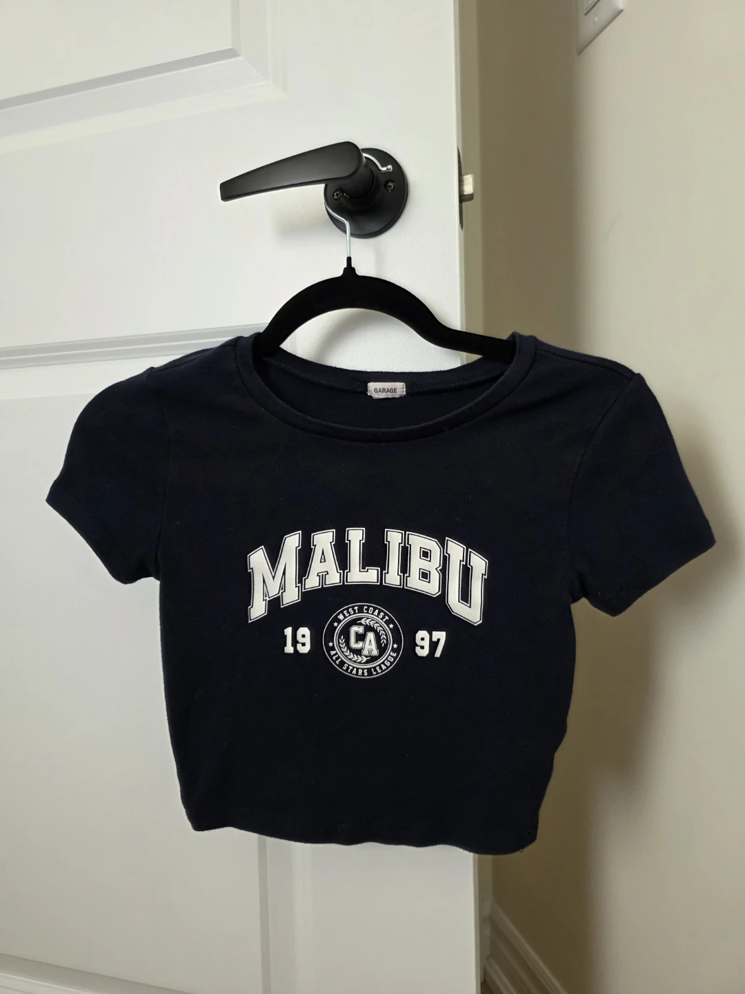 Garage Navy Malibu Cropped T-Shirt