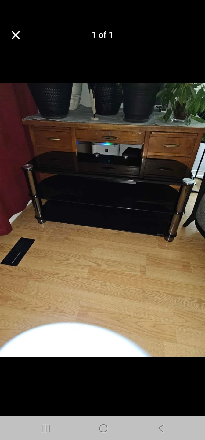 Tempered Glass TV Stand - photo 2