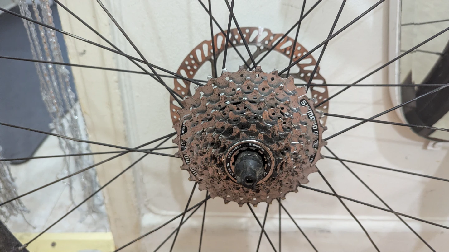 27.5x1.75 (45-584) REAR Wheel Used Bike Bicycle with brake disc - photo 2