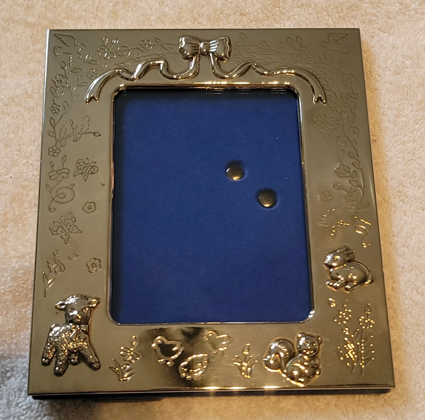 Silver Tone Baby Animal Photo Frame - photo 3