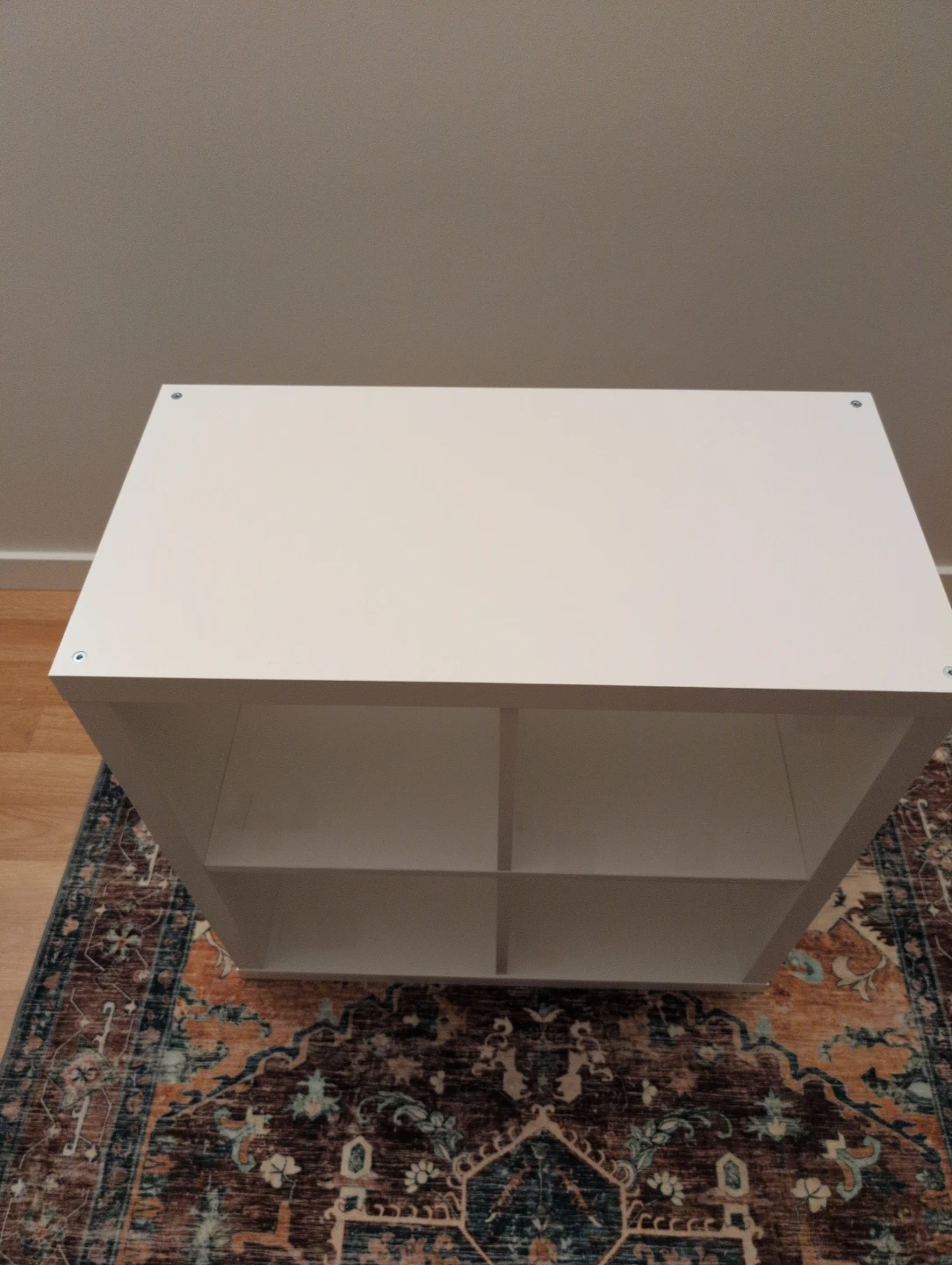 IKEA White 4-Cube Storage Unit - photo 2