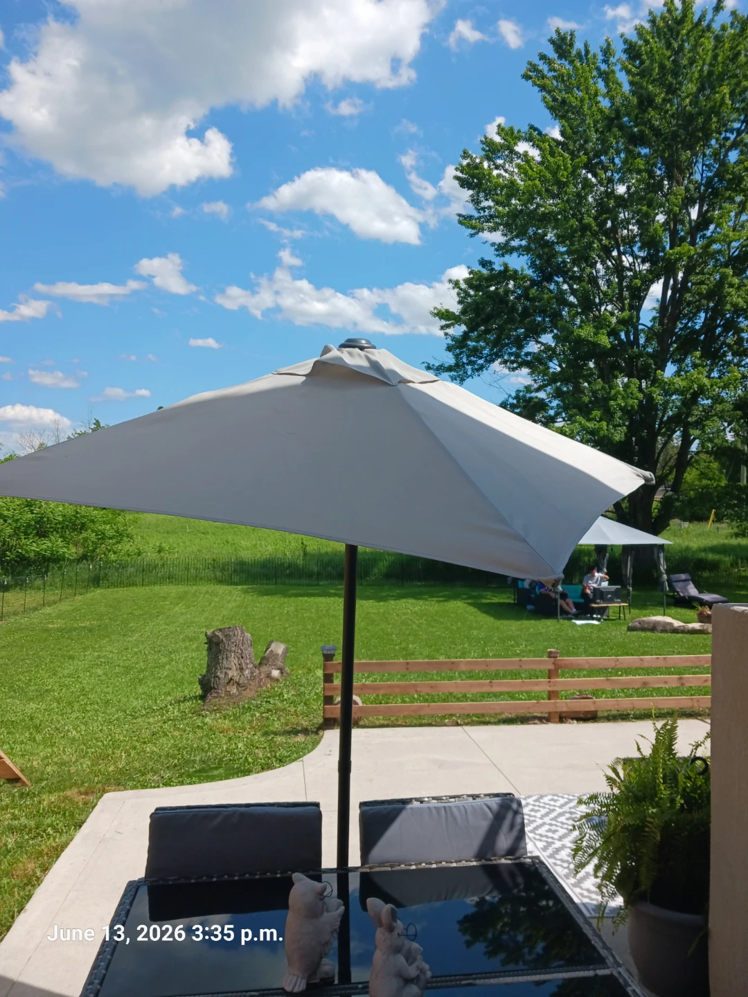 Grey Outdoor Patio Umbrella - photo 5