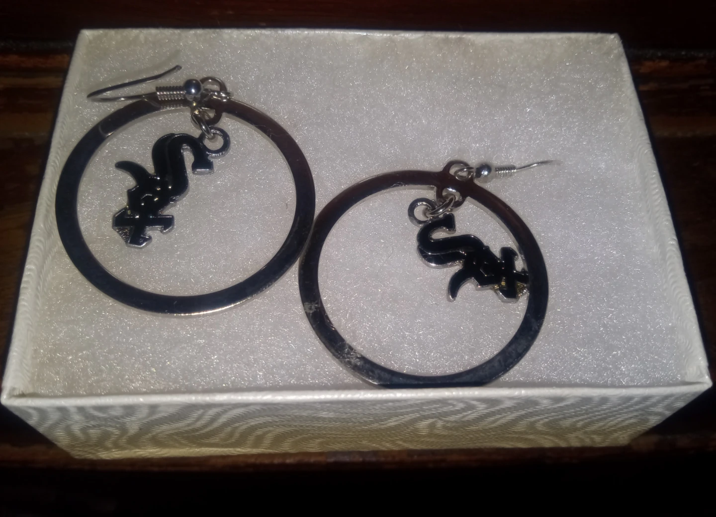 Chicago White Sox Hoop Earrings