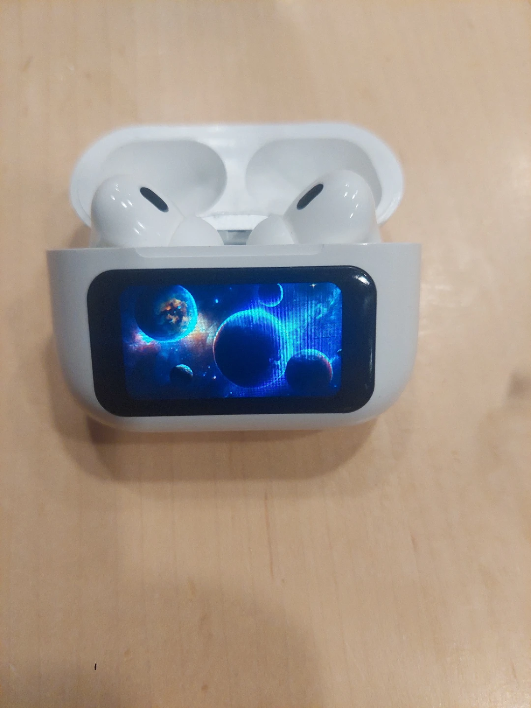 Wireless Earbuds with Charging Case and Display