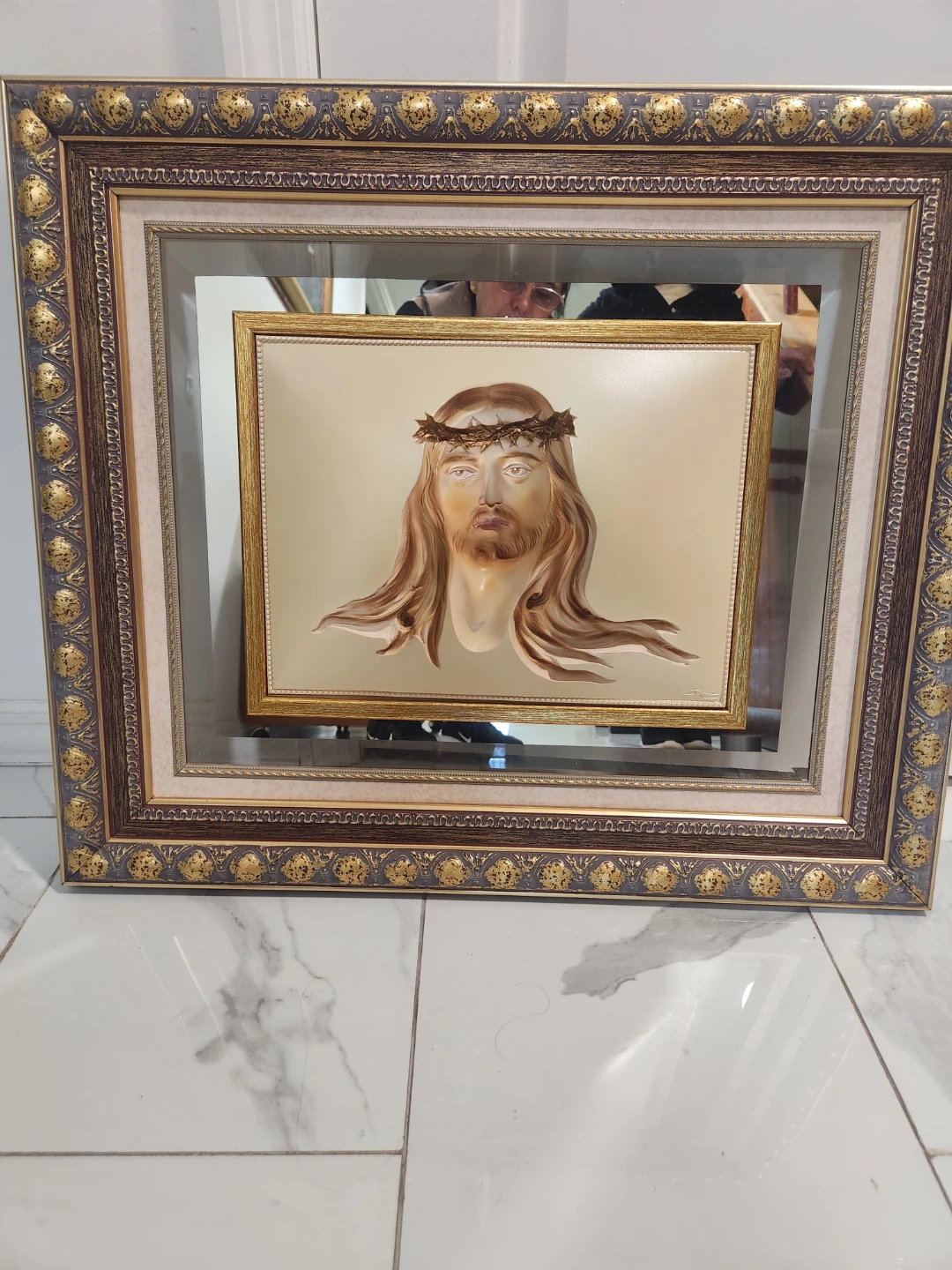 Framed Jesus Christ Religious Art Portrait