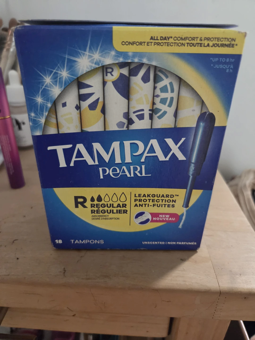 Tampax Pearl Regular Tampons, 18 count