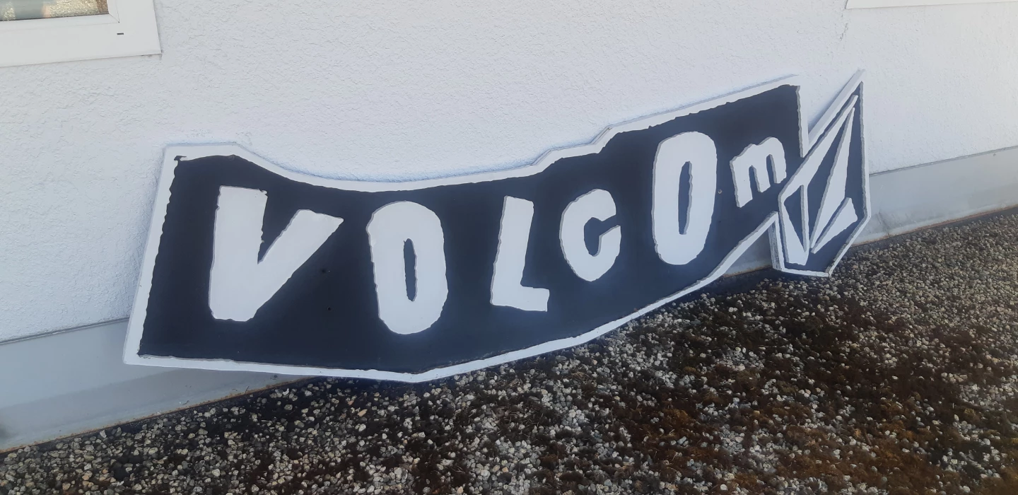 LARGE Volcom (Wooden) Wall Sign