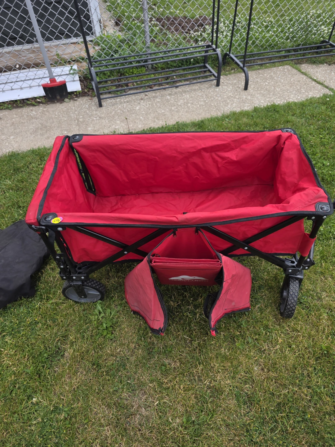 Red Folding Utility Wagon