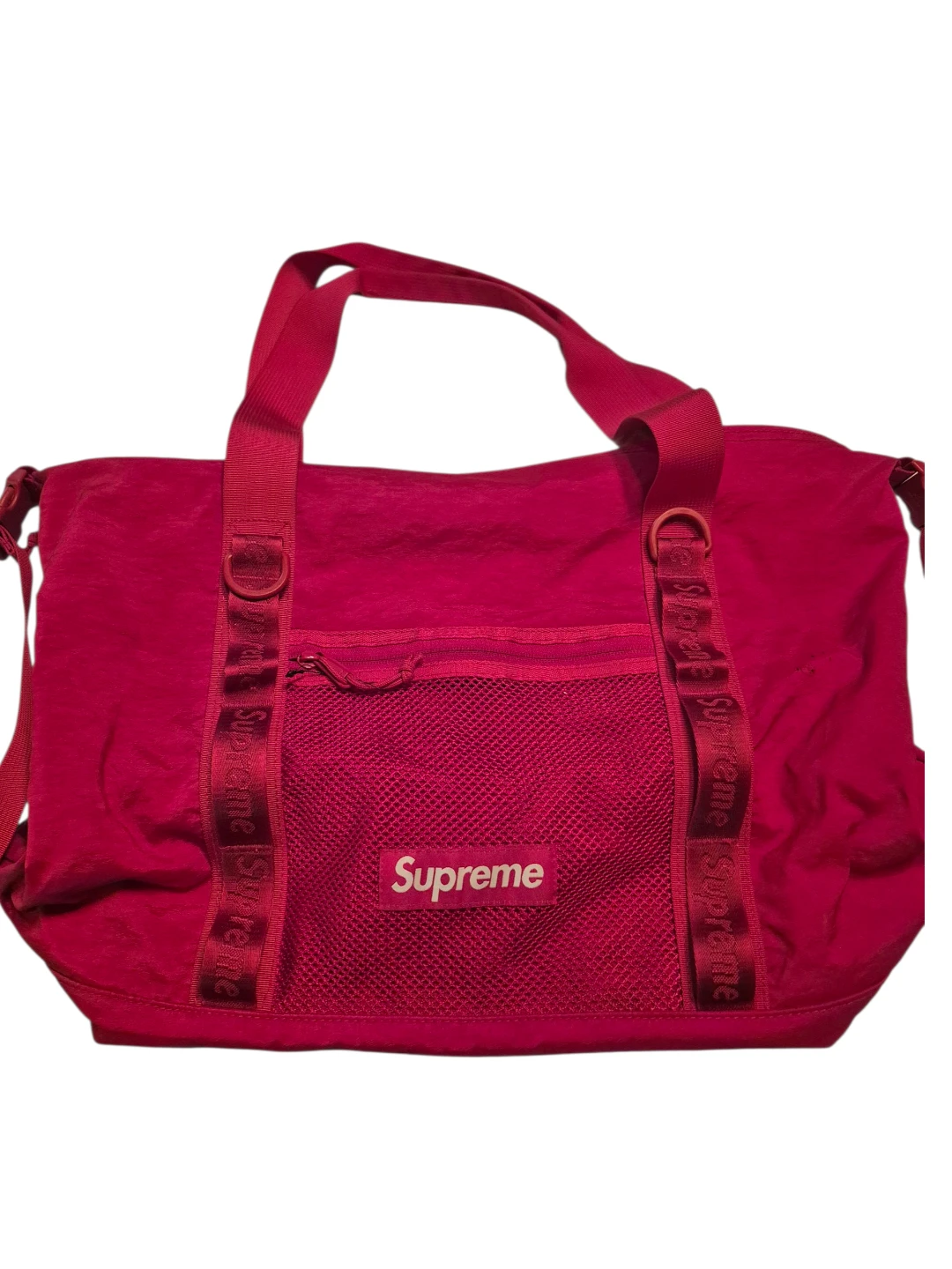 Authentic Supreme Red Duffle Bag ⚽ - photo 2