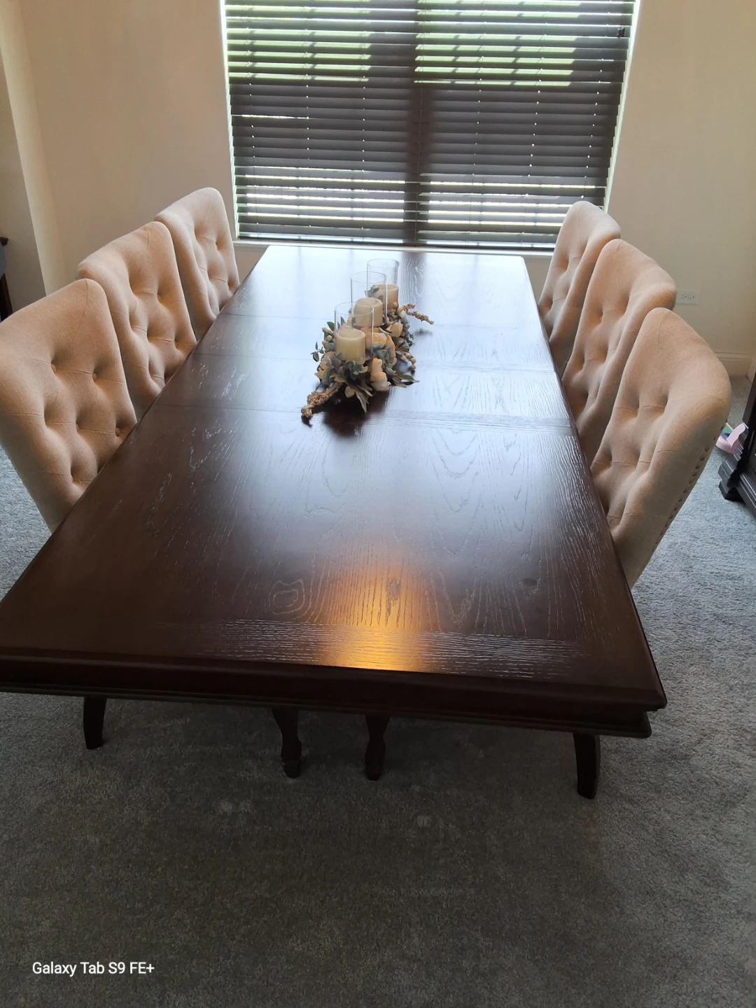 Dark Wood Dining Table