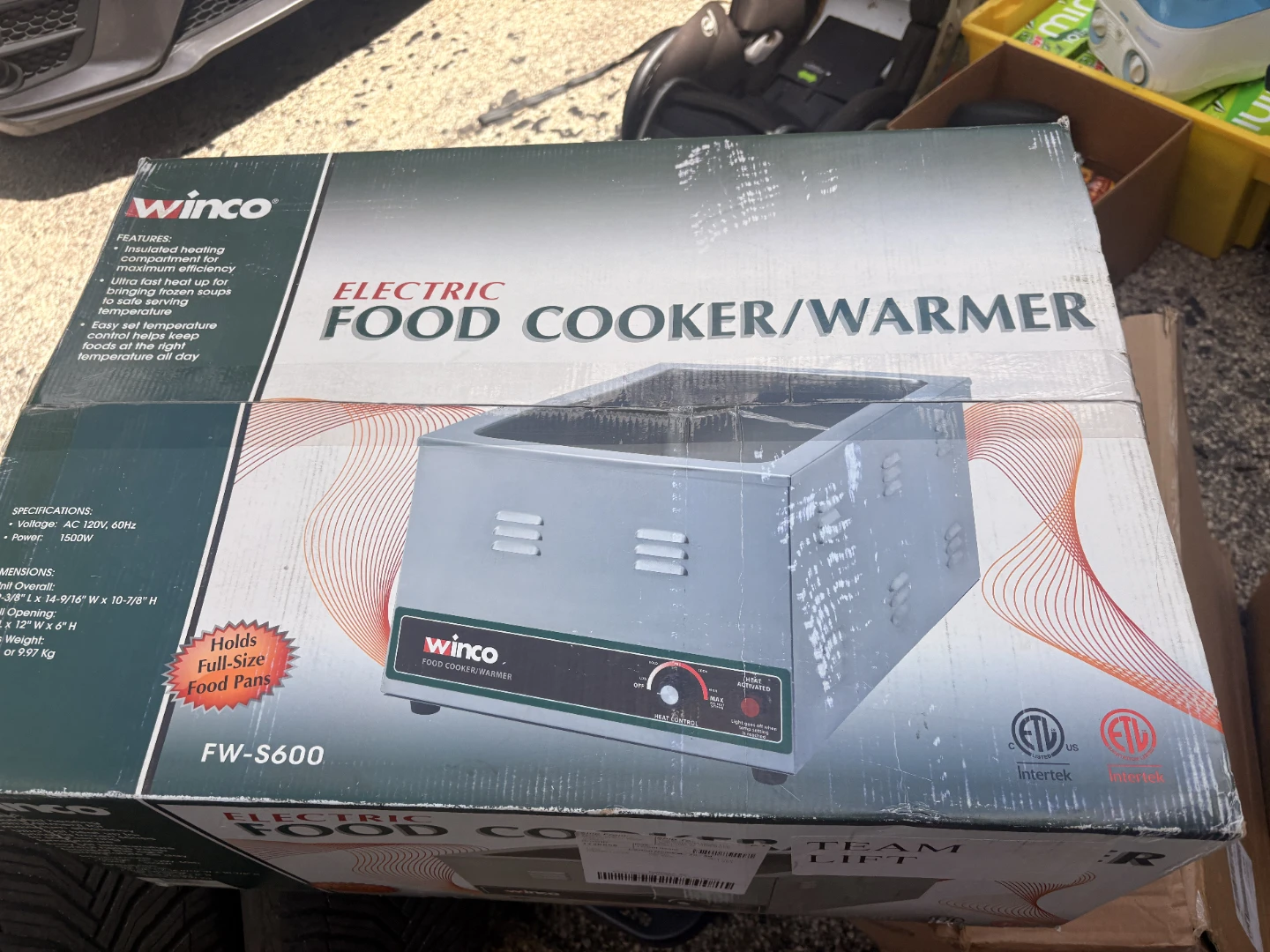 Winco FW-S600 22-Inch Warmer