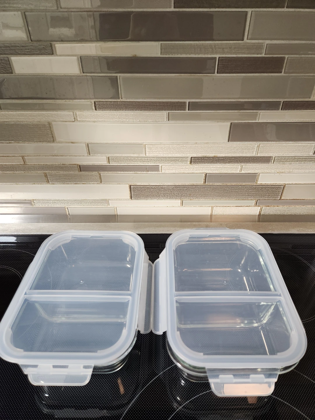 Glass Food Storage Containers with Lids - Set of 2 - photo 2